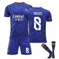 Miniatyrbild 1 av 2: Real adrid Borta Kungliga Fotbollsdräkter Fotbollströja T-shirt 22/23 H 8 Kroos M