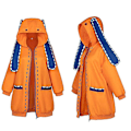 Miniatyrbillede 2 af 4: Runa Costume Coat Cosplay Uniform Zip-up hættetrøjejakke+strømper Z 3XL