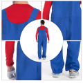 Pikkukuva 3 / 4: Miesten Super Mario ja Luigi Bros Fancy Dress Halloween -asu Putkimieshaalarit Red L