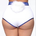 Miniatyrbilde 5 av 5: Squad Lola Bunny Rabbit Costumes Cosplay Costumes Toppbukser for kvinner - White M