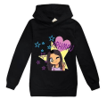 Pikkukuva 3 / 3: Lapset Pojat Tytöt Aphmau Huppari Pusero pitkähihainen Pusero Pusero 2-14v Y Black 150CM 9-10Y