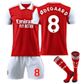 Miniatyrbillede 1 af 2: -23 Arsenal Home Børnefodboldtrøje nr. 8 Ødegaard Z X 22
