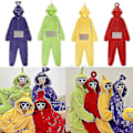 Miniatyrbild 1 av 4: Anime Teletubbies Kostym Vuxen jul Pyjamas Pyjamas Sovkläder Jumpsuit CNMR Red M