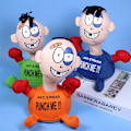 Miniatyrbillede 2 af 5: elektrisk plys legetøj punch me doll funny feelings vent legetøj -1 yellow