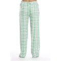 Pikkukuva 3 / 4: Naisten pyjamahousut taskuilla, pehmeä flanelliruudullinen pyjamahousut naisille CNMR green M