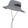 Miniatyrbild 1 av 5: Hatt sommar UV-skydd solhatt herr peaked cap sommar fiskare hatt andas hopfällbar safari hatt unisex för utomhusbruk H