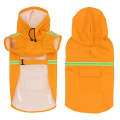 Miniatyrbild 1 av 5: Stor Hund Regnjacka Justerbar Husdjur Vattentäta Kläder Lättvikts Regnjacka Poncho Huvtröjor Med Rem Reflex CNMR orange 4XL