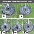Miniatyrbillede 5 af 5: Solar springvand, 1,4W solar dam pumpe med 4 effekter | Maksimal CNMR