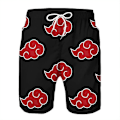 Miniatyrbilde 2 av 2: Naruto Anime Akatsuki Cosplay 3d Digital Printing ode T-skjorte for menn og kvinner Fritid Beach Shortss Shorts Sommergave D _i CNMR shorts M