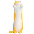 Miniatyrbild 1 av 5: Söt katt gosedjur lång kroppskudde Y yellow 130CM