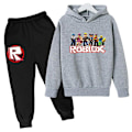 Miniatyrbild 1 av 3: Set Robloxing Hoodie Pojkar Flickor Höst Vinter Sweatshirt Kläder Barn Långärmad Tecknad Casual Hoodie 4-14 år gammal Bildfärg17 CNMR 110