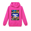 Miniatyrbilde 1 av 4: Vår Høst Roblox Barneklær Gutter Jenter Grafisk T-skjorte Tenåringer Hettegensere Hettegenser Topp Barneklær 2-16 år CNMR 170 15-16Y as show3