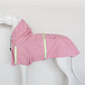 Miniatyrbillede 2 af 5: Stor Hunde Regnfrakke Justerbar Pet Vandtæt Beklædning Letvægts Regnfrakke Poncho Hættetrøjer med rem Reflekterende CNMR pink 4XL