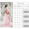 Miniatyrbillede 3 af 3: ode Bær gravid lang nederdel Temperament strand lang kjole Z X White M