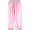 Pikkukuva 3 / 4: Satiinipyjamasetti lapsille: Napitettavat yövaatteet ja shortsit Z X Pink Suit for height 70 to 80cm