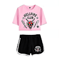 Pikkukuva 1 / 2: Stranger Things kausi 4 Hellfire Club Crop Shortsit CNMR Color 5 L