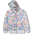Miniatyrbillede 1 af 2: Shark outh hættetrøje med 3d print Wgm broderet cardigan camouflage hættetrøje V colorful M