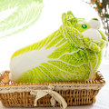 Miniatyrbilde 4 av 5: Kål Shiba Inu Dog e Vegetable Fairy Anime Plysjleketøy Fluffy -1 Green One Size