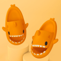 Miniatyrbillede 1 af 5: Shark Slippers Badetøfler EVA Shark Slippers Børn Kvinder Mænd Bløde Floppy Slippers Sandaler Nettøfler - Orange 27-27.5cm
