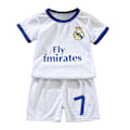 Miniatyrbillede 1 af 2: Fodbold Træningsdragt Børn Drenge T-shirts Shorts Træningsdragt Sæt - Fly fmirates 7 3-4 år = EU 92-98