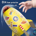 Pikkukuva 4 / 5: Space Rocket Jet Sprinkleri Pyörivä roiske leikkii vesilelu V Red