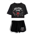 Pikkukuva 1 / 2: Stranger Things kausi 4 Hellfire Club Crop Shortsit CNMR Color 2 L