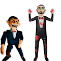Miniatyrbild 2 av 4: Halloween Robloxing Fancy Kostymer Barn Spandex Kläder För Barn Kostym Mask Flickor Pojkar Jul Body Skräck Cosplay Set V Roblox LD07 7-8T(140)
