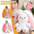 Miniatyrbild 3 av 9: Bunny Plysch Toy Kanin Bunny Gosedjur Doll Plysch Bunny wit Y carrot onesize