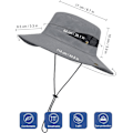 Miniatyrbild 2 av 5: Hatt sommar UV-skydd solhatt herr peaked cap sommar fiskare hatt andas hopfällbar safari hatt unisex för utomhusbruk H