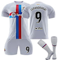 Miniatyrbillede 1 af 2: ewandowski hjemmebanetrøje, udebanetrøje ewandowski 9 CNMR 2223 Grey Away L