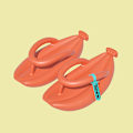 Miniatyrbillede 1 af 5: sommer stepping banan følelse af skridsikre sandaler - color2 40/41