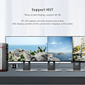 Miniatyrbild 4 av 5: Displayport 8K 1X3 DP Splitter 8K60Hz 4K120Hz MST Hub Multi Monitor Splitter med Utökat Läge