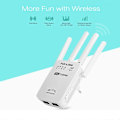 Miniatyrbild 1 av 5: AC1200 Trådlös Mini Router AP Wifi Repeater Lång Räckvidd Extender Booster Dual Band 2.4G/5GHz Engelsk Firmware EU US AU Väggkontakt