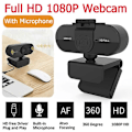 Miniatyrbild 2 av 5: Full HD Webbkamera 1080P med Mikrofon Möte Webbkamera Autofokus 360 Graders Drivrutinsfri för Videoinspelning Stationär Dator