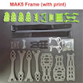 Miniatyrbild 2 av 5: MARK5 Ramkit 5 tum FPV Ramkit 3k Kolfiber Quadcopter DIY Delar