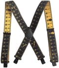 Herrhängslen X-formade - 5 cm breda - Svarta