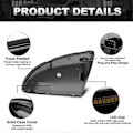 Miniatyrbild 4 av 5: V+H Backspegel Blinkers Ljus Dynamisk Indikator Blinkers Lampa för Ram 1500 2500 3500 2009-
