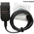 Diagnoskabel - OUTAD - VCDS HEX V2 - Kompatibel med VW, Audi, Seat, Skoda - Version 20.4.1 - Svart