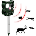 Miniatyrbild 1 av 5: Ultraljuds Kattskrämma, Solar Kattskrämma, Soldriven Ultraljuds Mullvadsskrämma, 5 Frekvensjusterbar Vattentät Ip66 Solar Anti Orm, För Myror