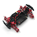 Miniatyrbild 2 av 5: Metall Fjädringsarm Styrblock Set för MJX Hyper Go 16207 16208 16209 16210 H16 1/16 RC Bil Upg