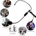 Miniatyrbild 4 av 5: Professionellt 3,5 mm trådbundet mikrofonheadset Studiohögtalare Röstförstärkare Klar Ljudmikrofon För Konferensguide Tal Lärare