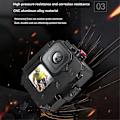 Miniatyrbild 5 av 5: 80M Vattentätt Fodral Aluminiumram Skyddsfodral Undervattensdykningshus för GoPro12/11/10 Act