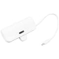 Miniatyrbillede 2 af 4: Mini bærbar multifunktionsoplader med integreret kabel til iOS, Type-C interface, 2-i-1 Mini USB-C Power Bank til nødsituationer