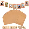 Fotoramar - brunt papper - 20 stycken - DIY fotoramar