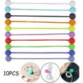 Magnetiske kabelbindere - Silikone kabelclips - 10 stk.