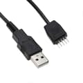 Pikkukuva 4 / 5: USB-otsake USB Type A -emolevyn sovitinkaapeli, 9-nastainen uros Type A -uros emolevyn kaapelisovitinmuunnin
