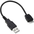 Pikkukuva 2 / 5: USB-otsake USB Type A -emolevyn sovitinkaapeli, 9-nastainen uros Type A -uros emolevyn kaapelisovitinmuunnin