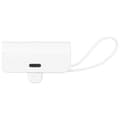 Miniatyrbillede 1 af 4: Mini bærbar multifunktionsoplader med integreret kabel til iOS, Type-C interface, 2-i-1 Mini USB-C Power Bank til nødsituationer