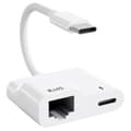 Miniatyrbillede 3 af 7: USB-C til Ethernet-adapter, Gigabit Ethernet USB Type-C til RJ45 LAN-adapter med 60W PD-oplader, til Air/Pro
