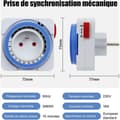 Miniatyrbild 2 av 5: Mekaniskt timeruttag, 24-timmars programmerbart timeruttag, 15-minuters intervalltimeruttag, daglig cykeltimer, 3680W mekaniskt timeruttag